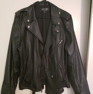 *Mens Faux Leather Moto Jacket*
